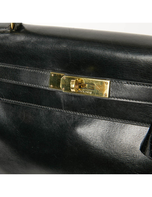 Kelly 28 HERMES cuir box et alligator