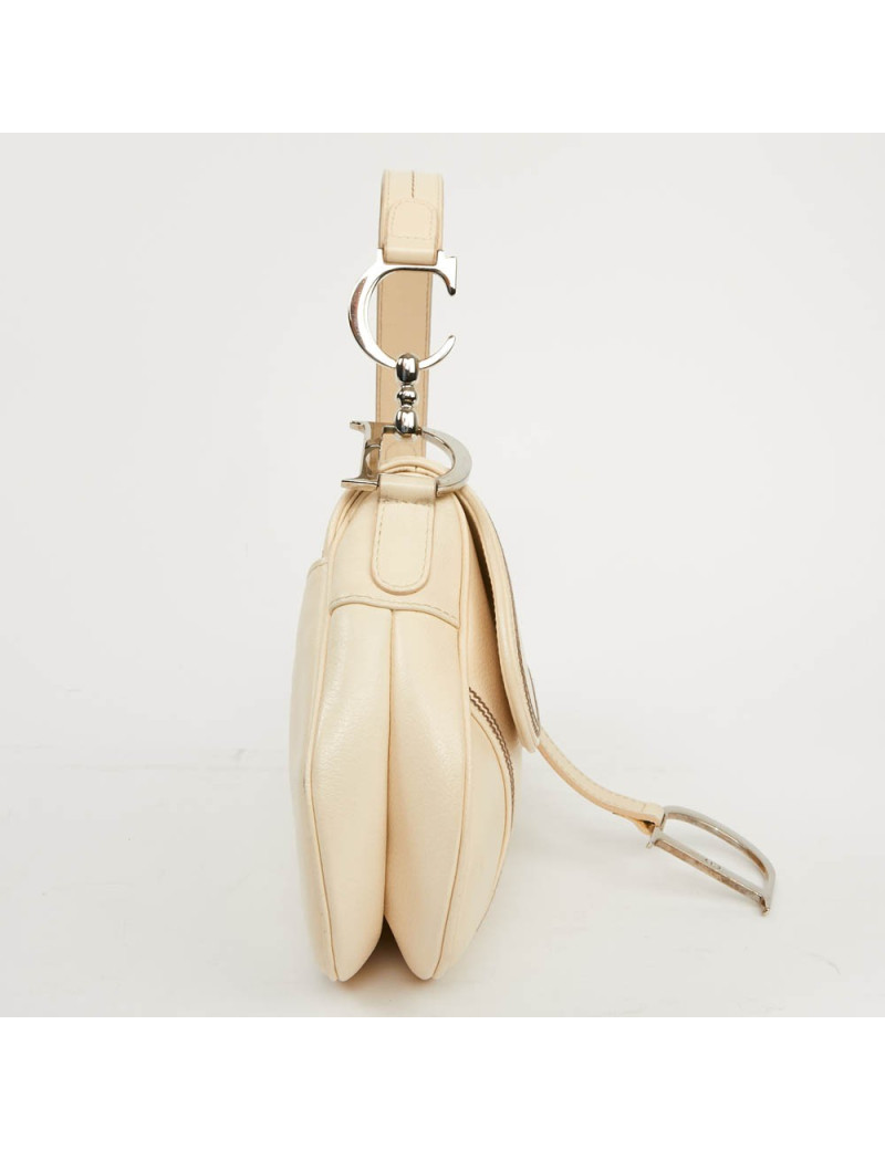 Sac DIOR Saddle cuir beige