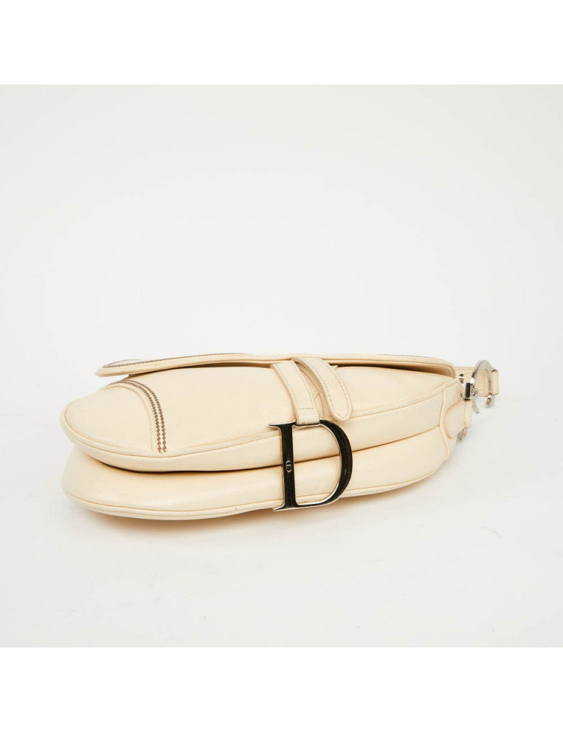 Sac DIOR Saddle cuir beige