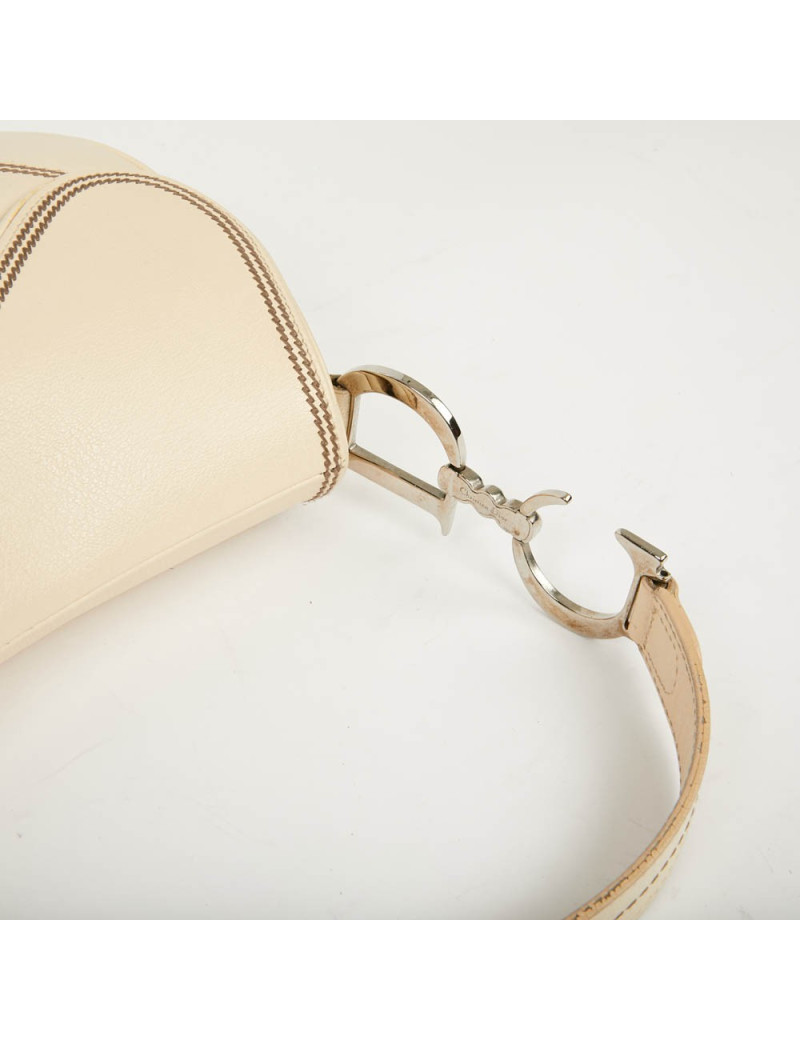 Sac DIOR Saddle cuir beige