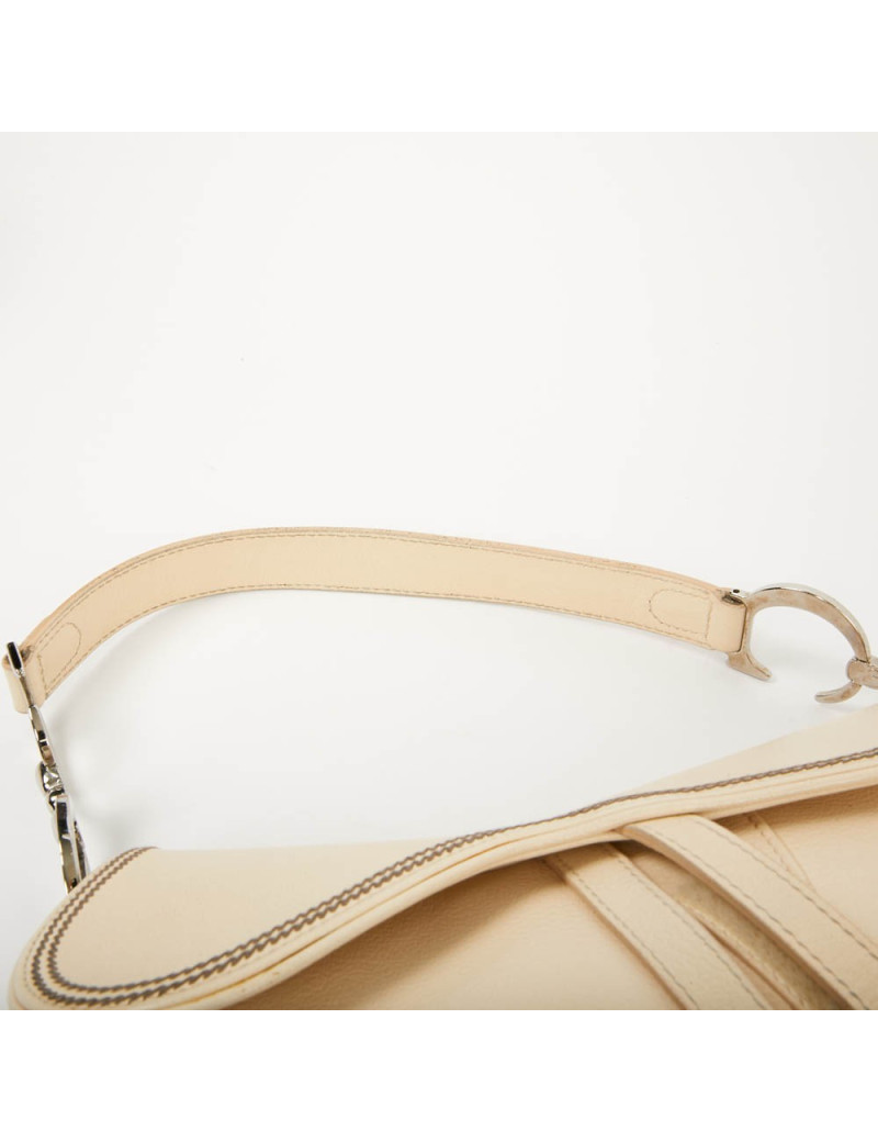 Sac DIOR Saddle cuir beige