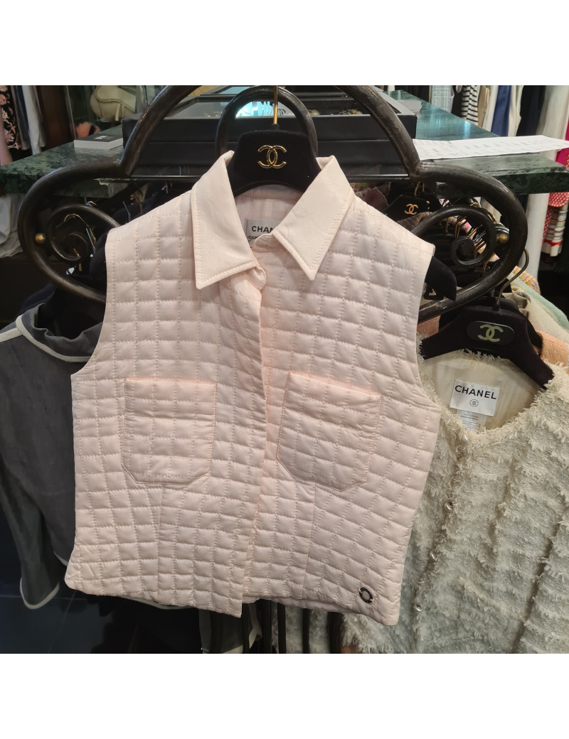 Veste sans manche CHANEL Identification rose
