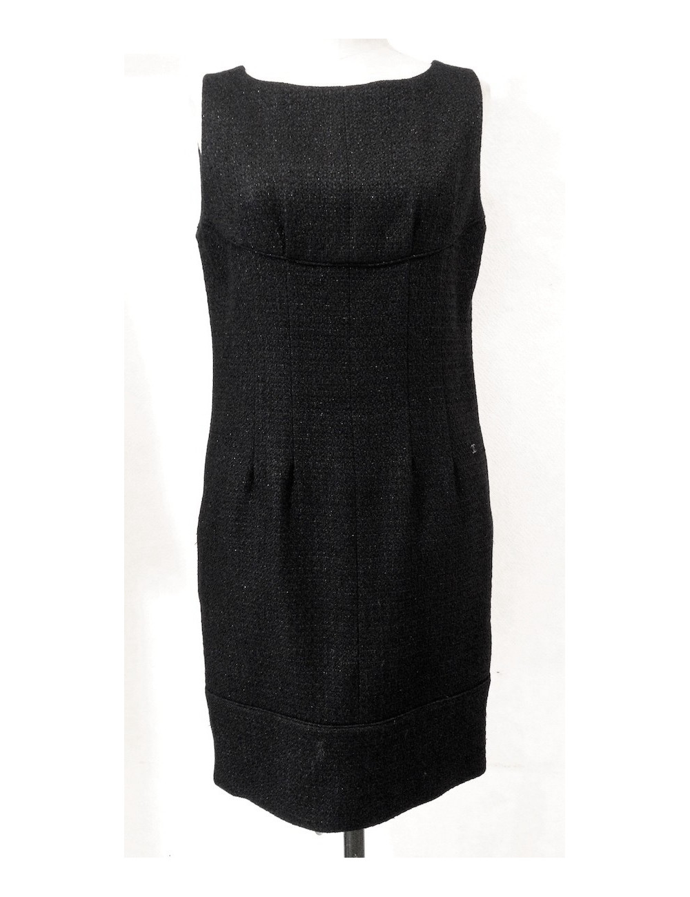 Tailleur avec robe CHANEL noir pailleté