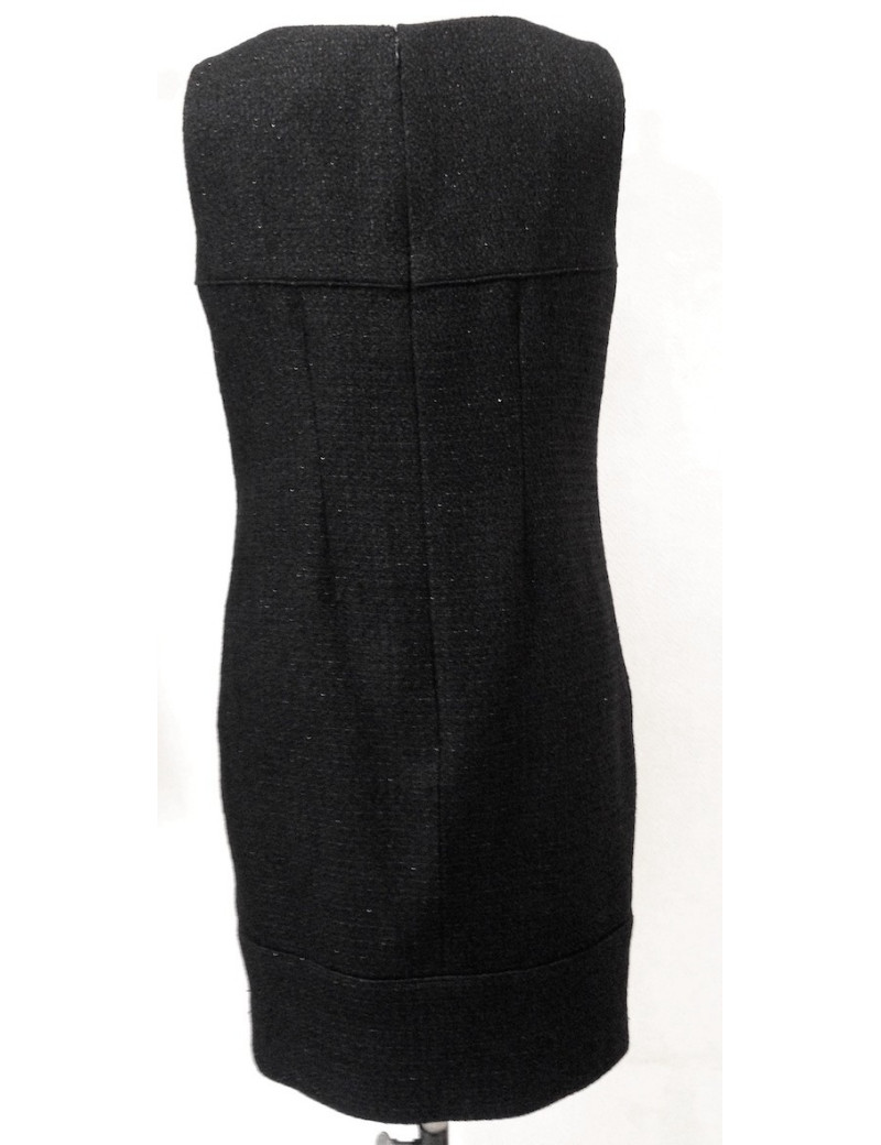 Tailleur avec robe CHANEL noir pailleté