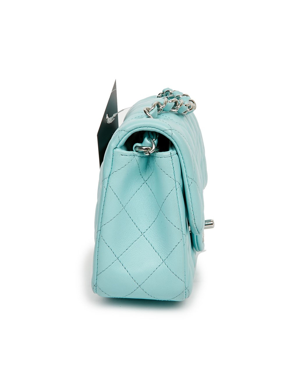 Timeless CHANEL cuir lisse turquoise