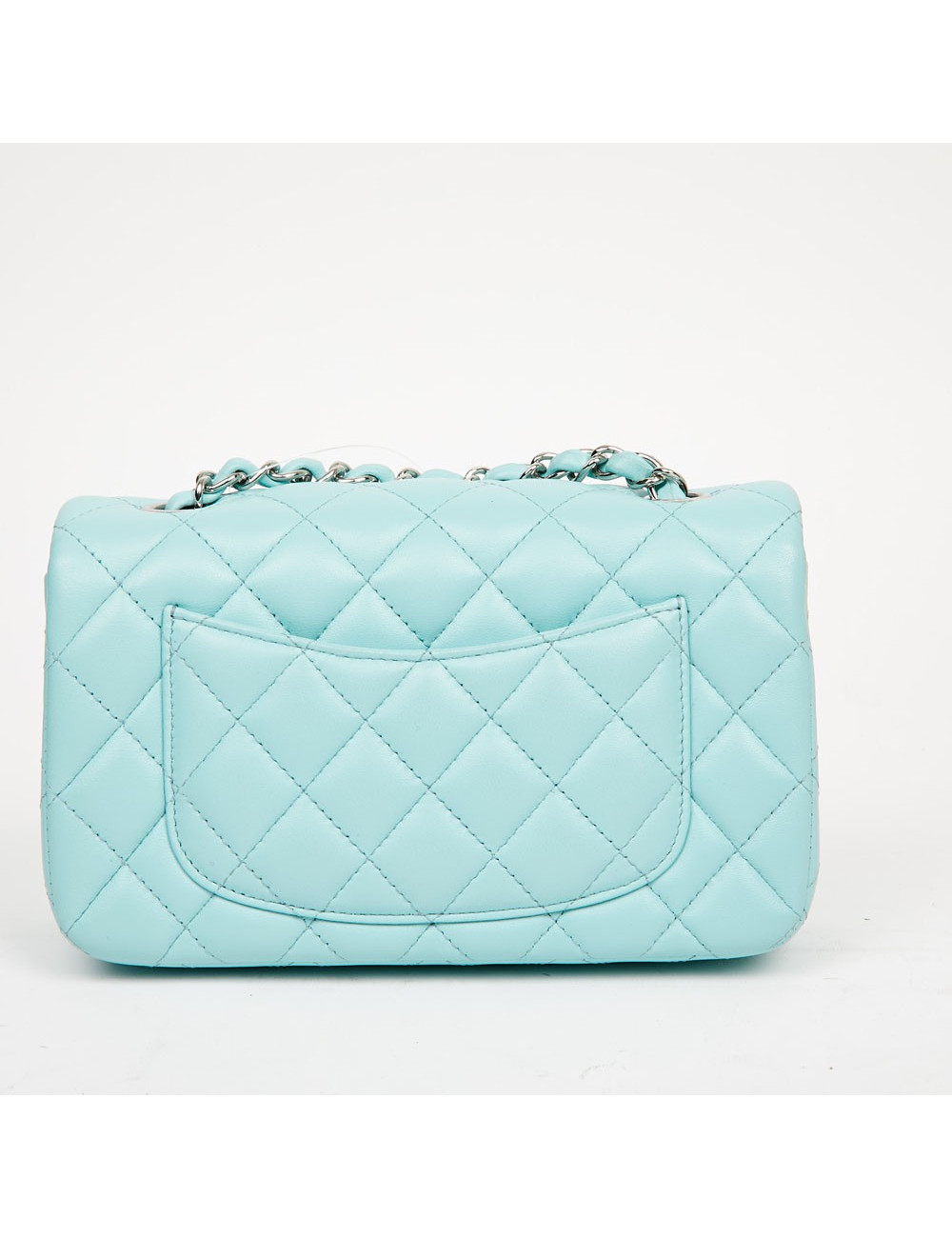 Timeless CHANEL cuir lisse turquoise