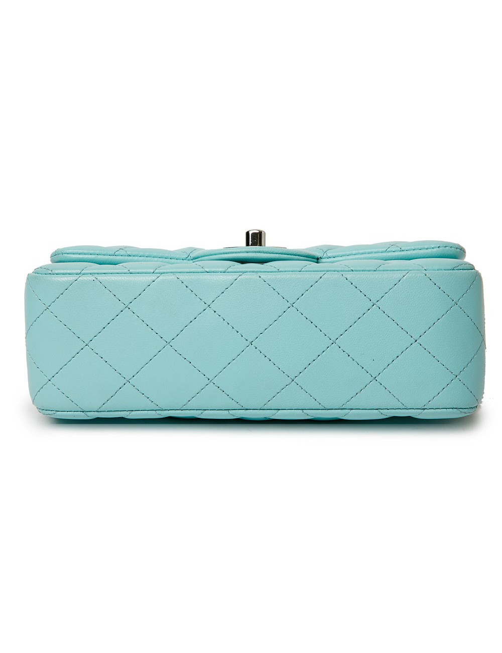 Timeless CHANEL cuir lisse turquoise