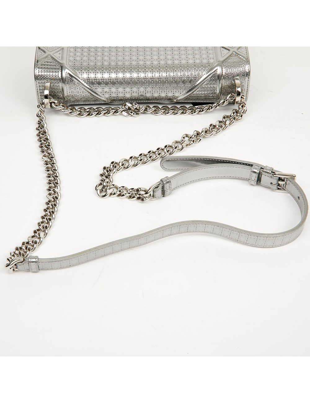 Sac à main Diorama DIOR cuir argent 