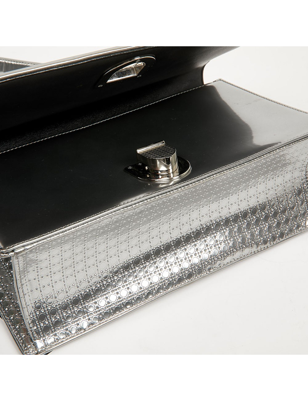 Sac à main Diorama DIOR cuir argent 