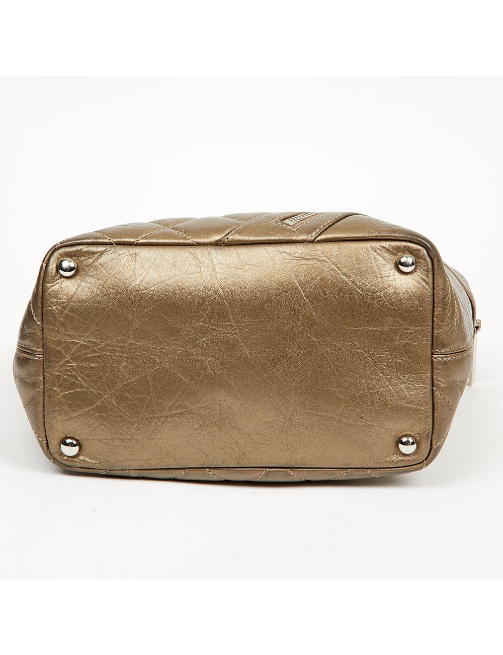 CHANEL Copper Quilted Leather Bucket Bag