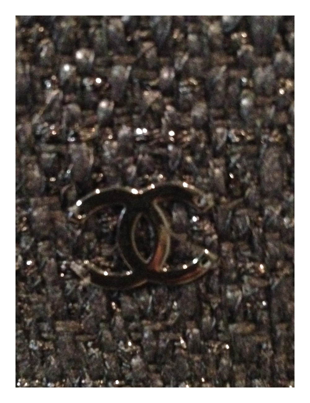 Tailleur avec robe CHANEL noir pailletée