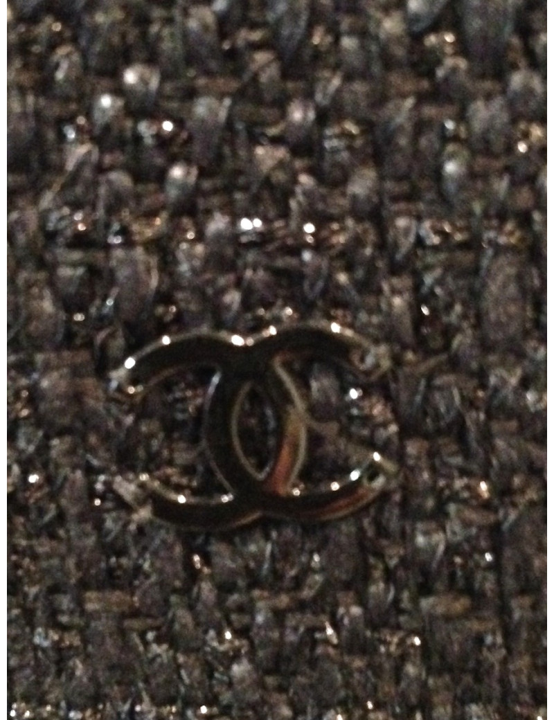 Tailleur avec robe CHANEL noir pailletée