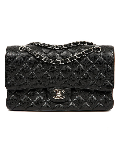 Timeless CHANEL cuir caviar noir
