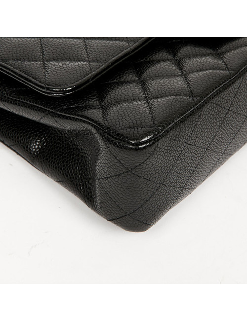 Timeless CHANEL cuir caviar noir
