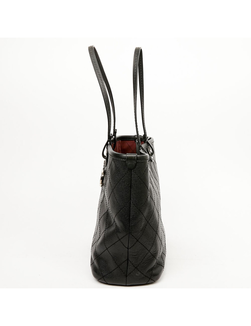 Grand cabas CHANEL cuir grainé noir