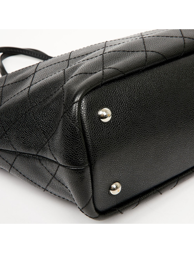 Grand cabas CHANEL cuir grainé noir