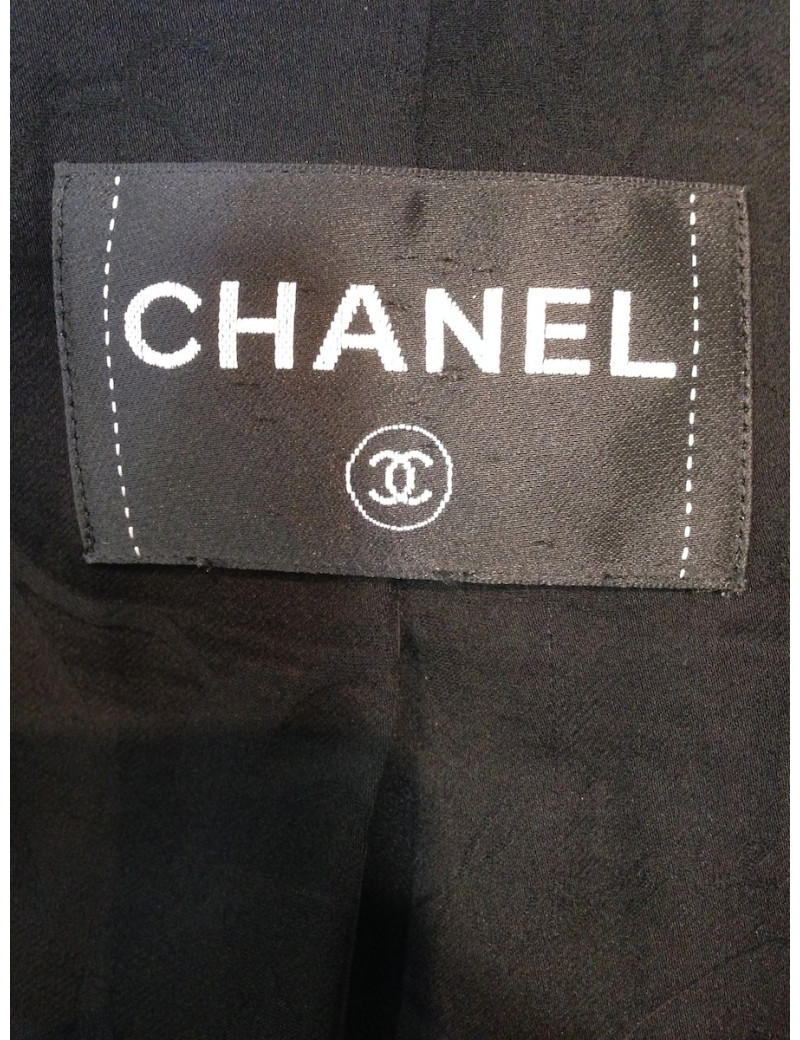 Tailleur avec robe CHANEL noir pailleté