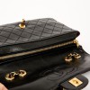 Chanel vintage timeless bag in black leather