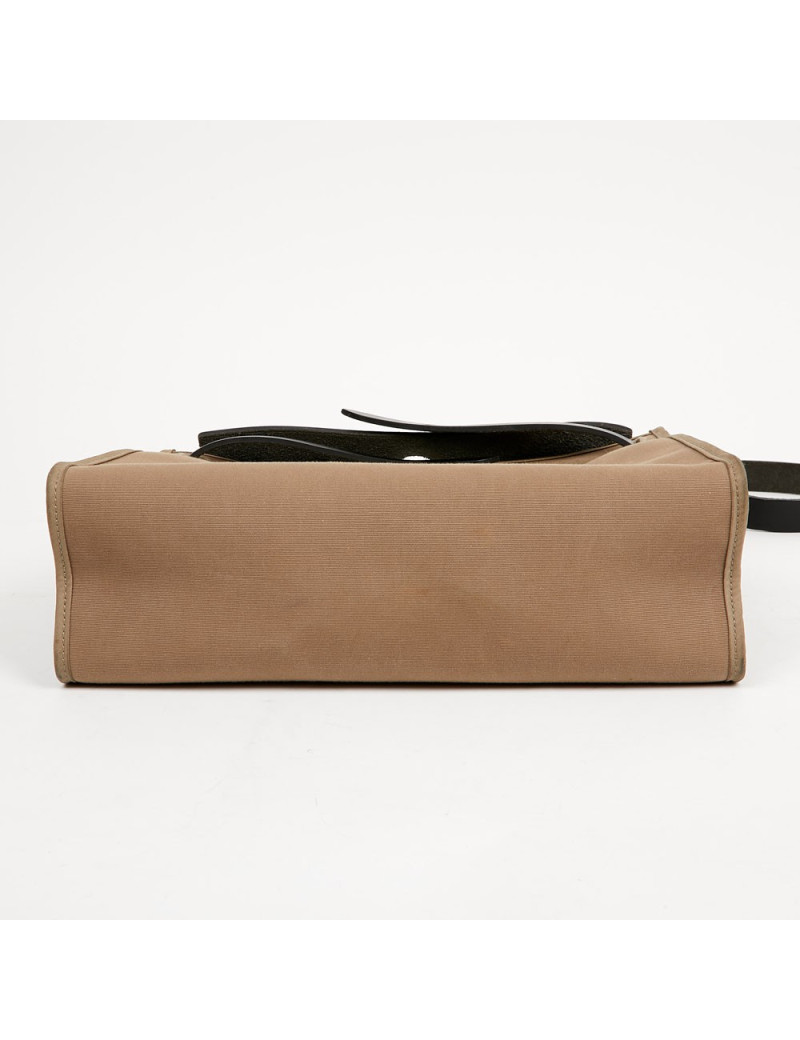 Sac Herbag toile HERMES étoupe et ébène