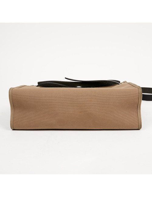 Sac Herbag toile HERMES étoupe et ébène