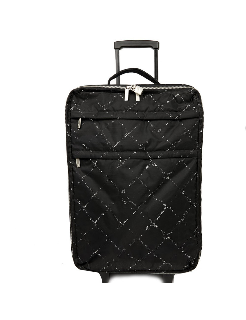  a reparer  roue Valise CHANEL en toile 