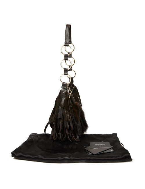 Besace franges YSL SAINT LAURENT