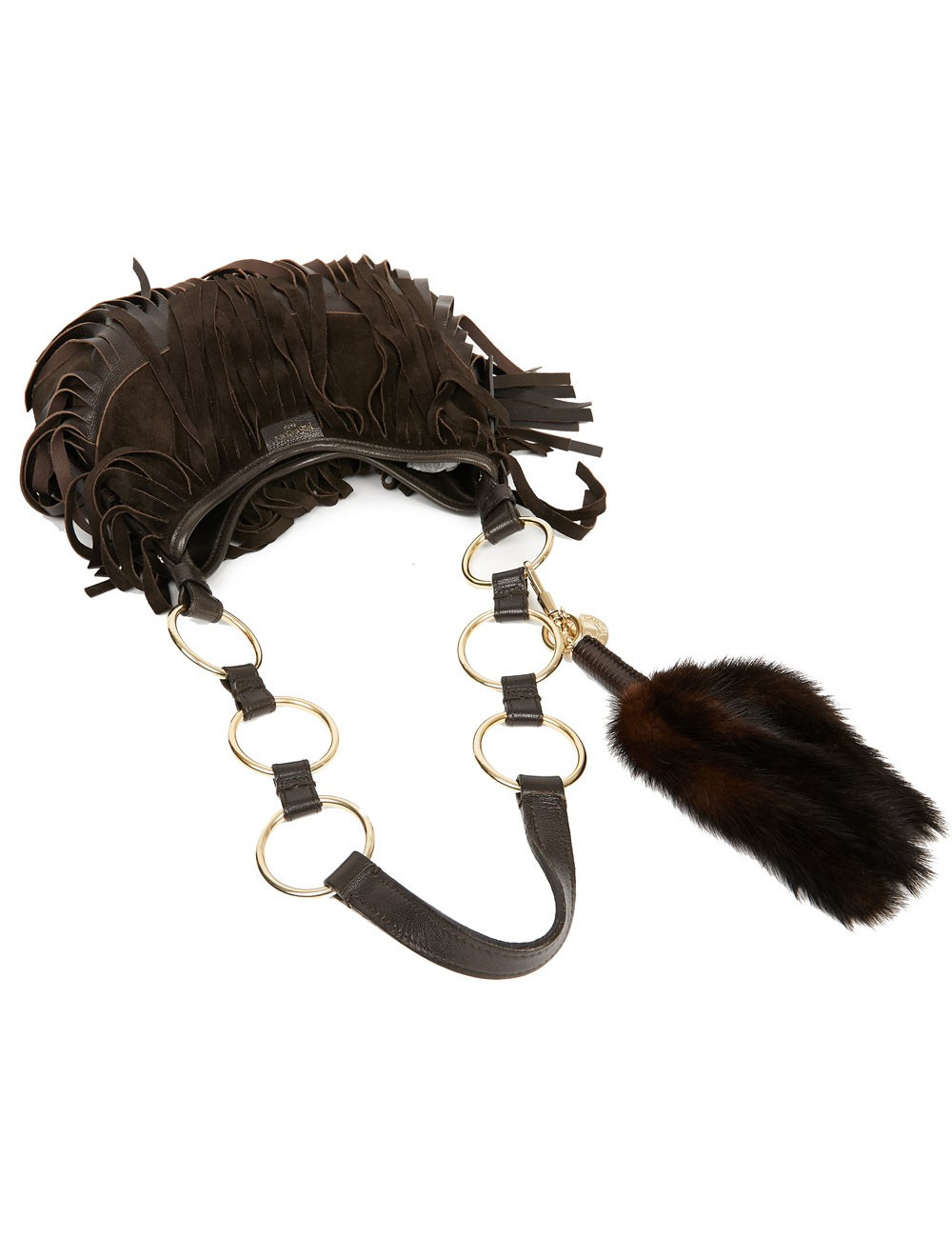 Besace franges YSL SAINT LAURENT