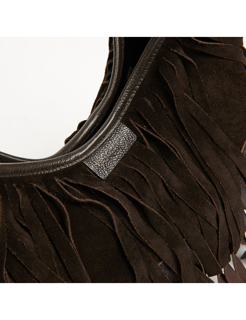 Besace franges YSL SAINT LAURENT