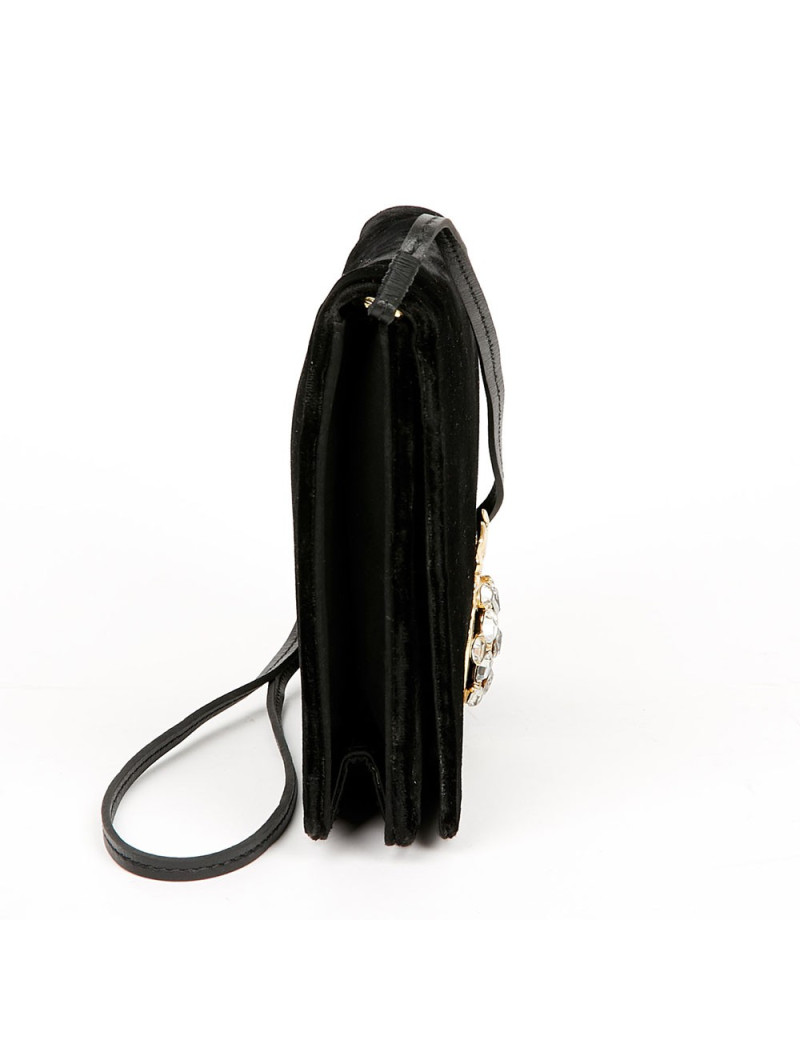 Pochette CHRISTIAN DIOR Vintage velours noir