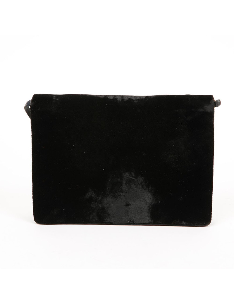 Pochette CHRISTIAN DIOR Vintage velours noir