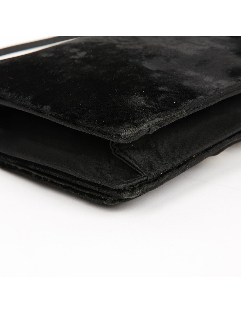 Pochette CHRISTIAN DIOR Vintage velours noir