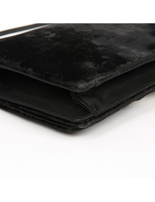 Sac CHRISTIAN DIOR Vintage velours noir
