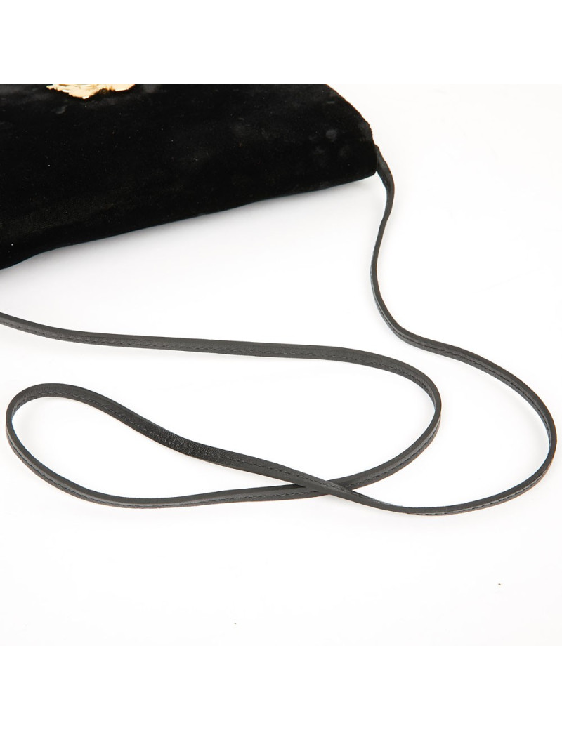 Pochette CHRISTIAN DIOR Vintage velours noir