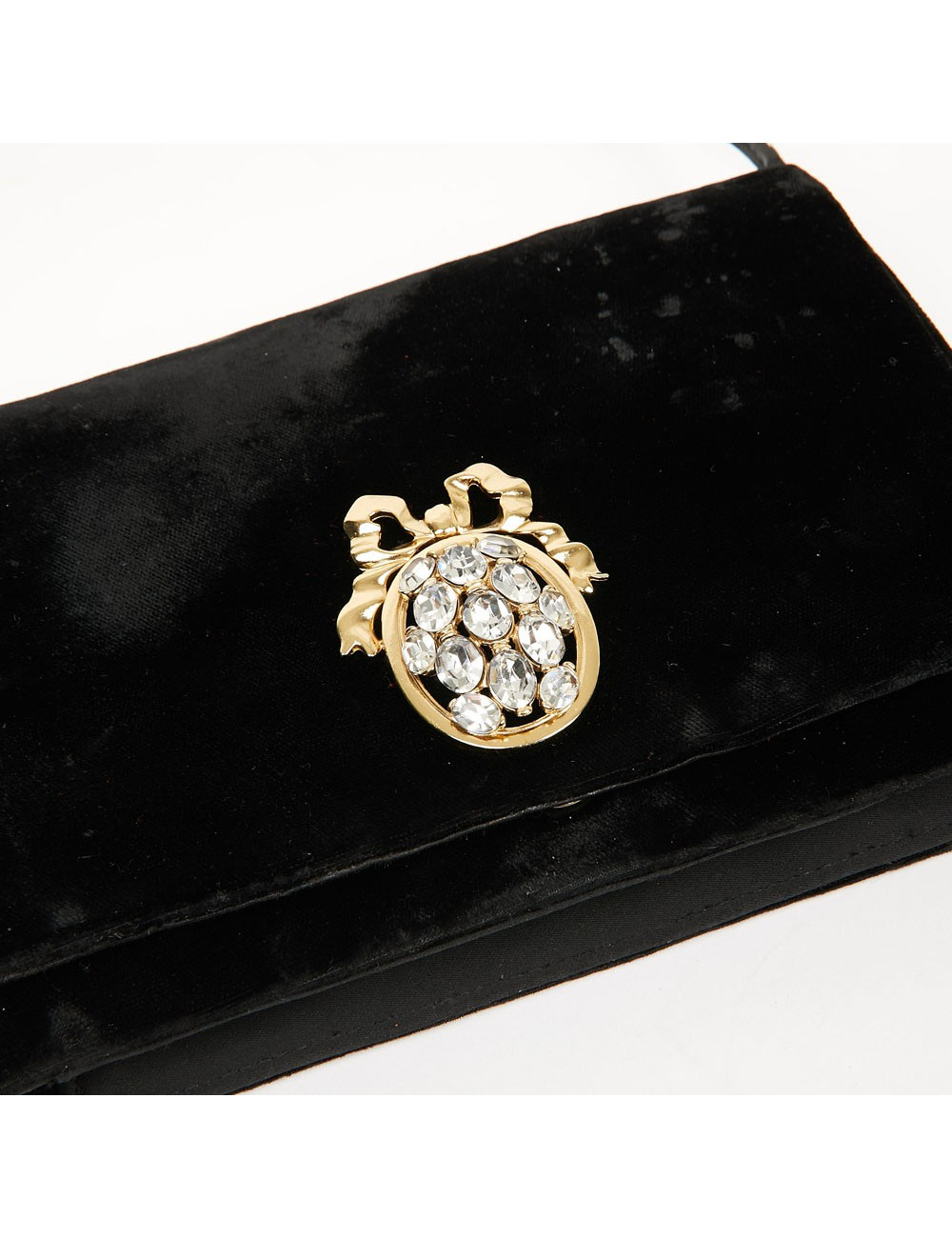 Sac CHRISTIAN DIOR Vintage velours noir