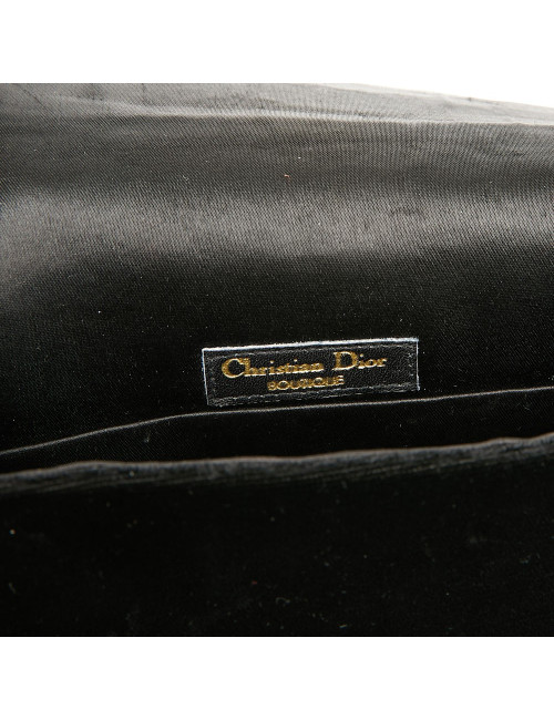 Sac CHRISTIAN DIOR Vintage velours noir