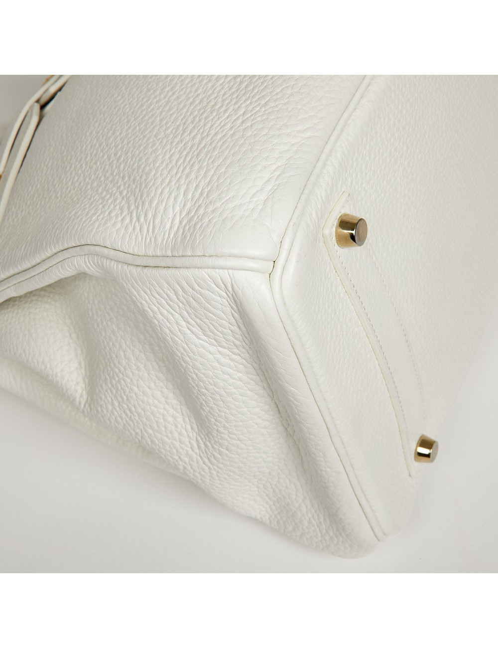 Birkin 35  HERMES cuir de veau Togo blanc