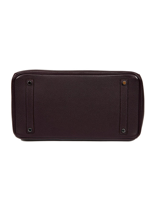 Birkin 35 HERMES cuir de veau Togo raisin