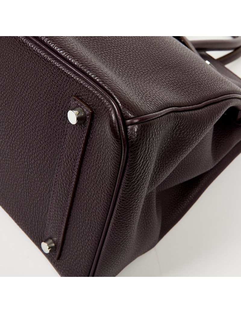 Birkin 35 HERMES cuir de veau Togo raisin
