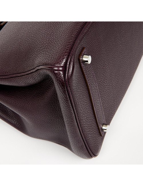 Birkin 35 HERMES cuir de veau Togo raisin
