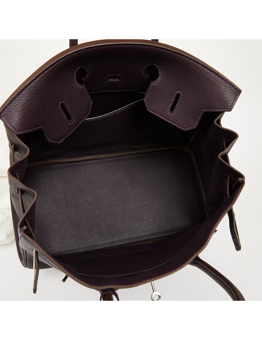 Birkin 35 HERMES cuir de veau Togo raisin