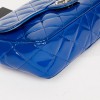 Small flap bag CHANEL blue patent leather
