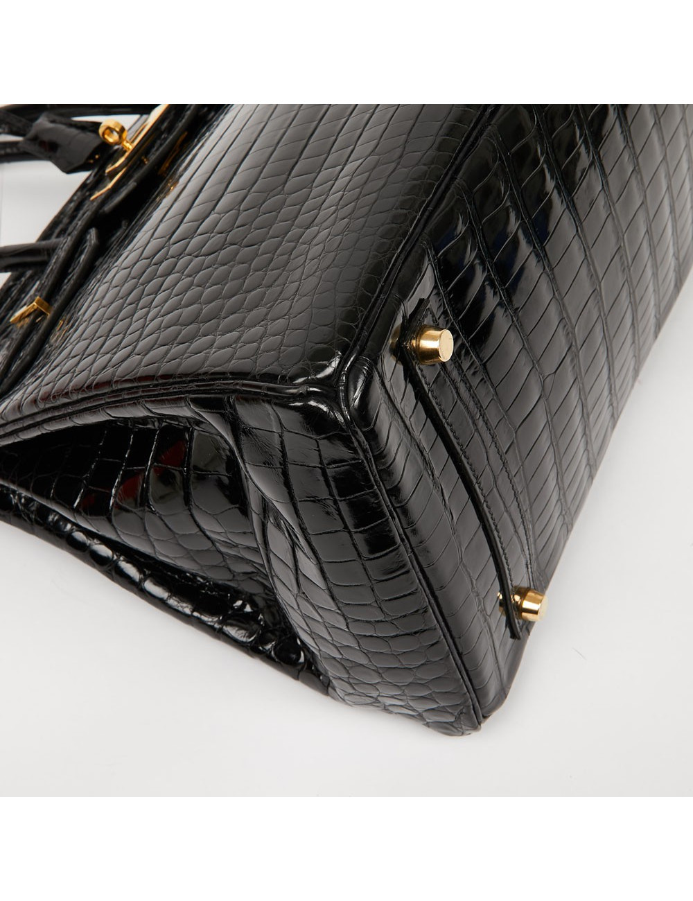 Birkin 35 crocodile Porosus noir