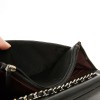 Wallet on chain CHANEL cuir matelassé noir