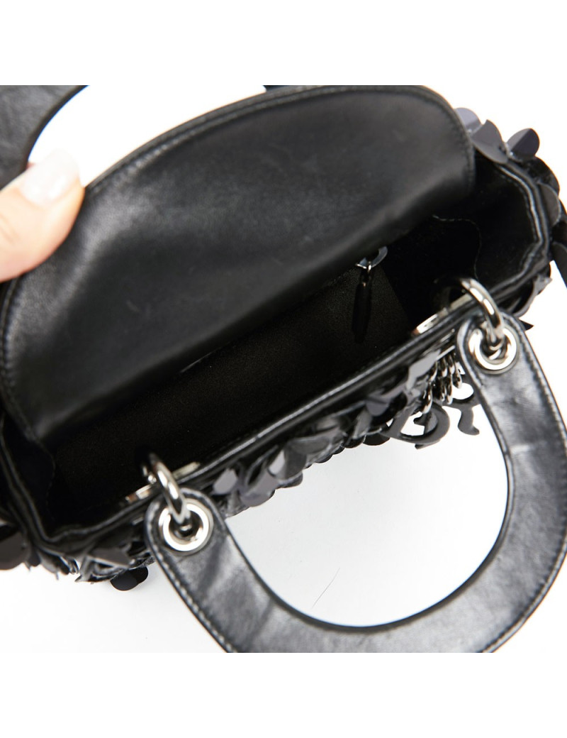 Lady D DIOR fleurs noires