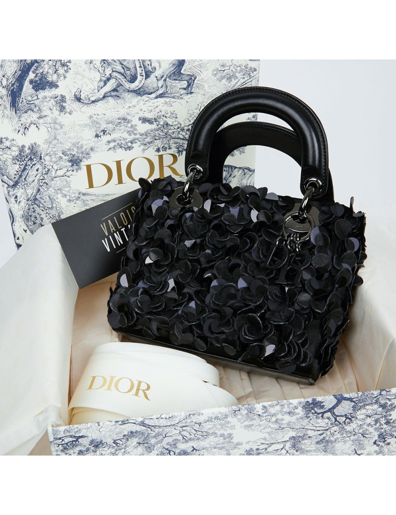 Dior Lady D with black flower