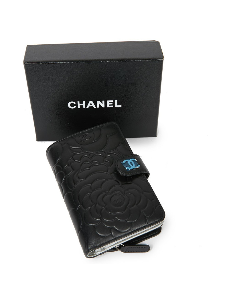 Porte monnaie CHANEL cuir embossé 