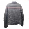 Blouson T48 VERSACE Collection Homme laine grise cuir noir et bordeaux