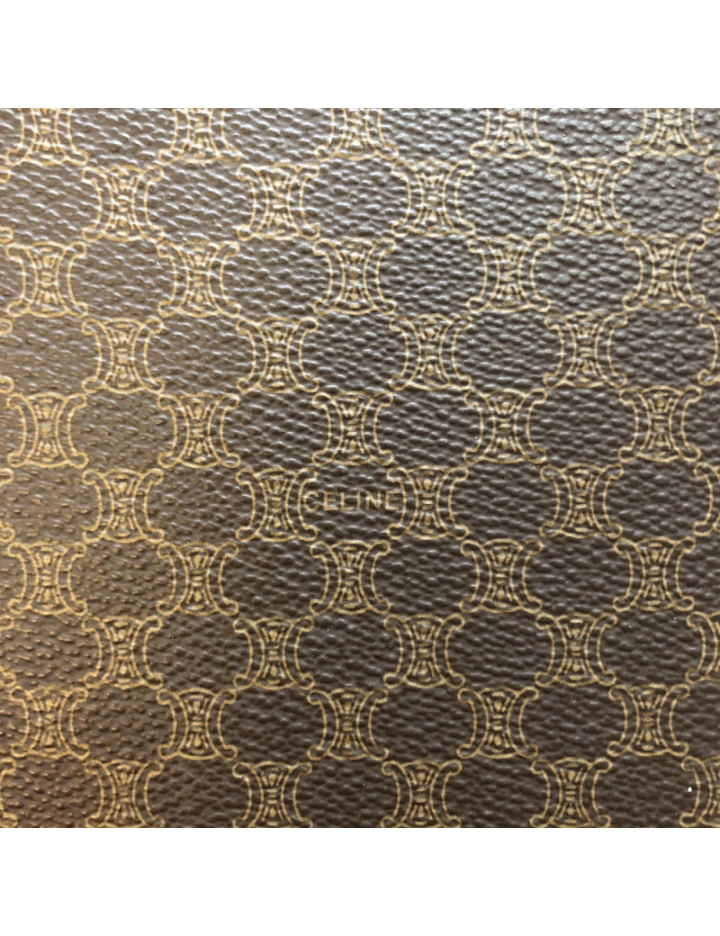 Valise CELINE en toile monogram marron
