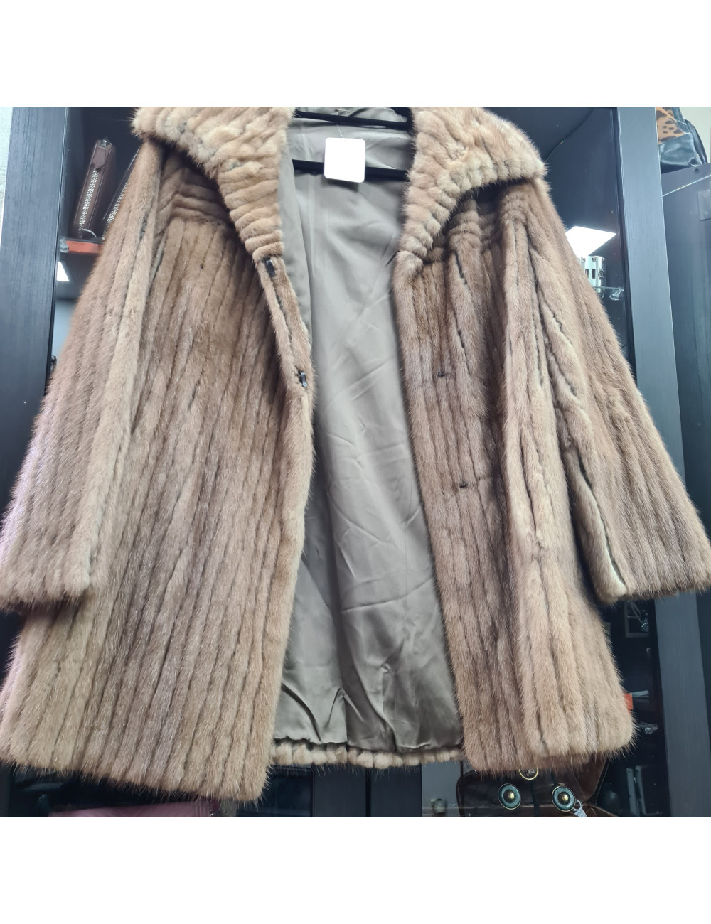 E.S  Veste Sans marques en fourrure fauve