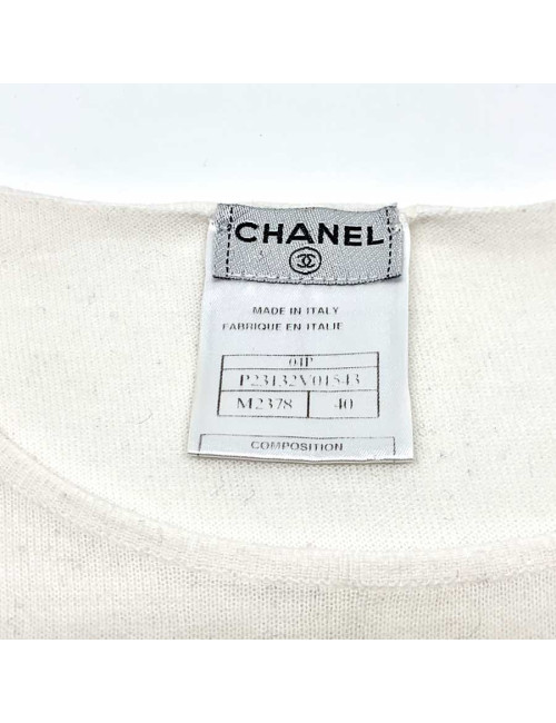 Tshirt CHANEL siglé en coton
